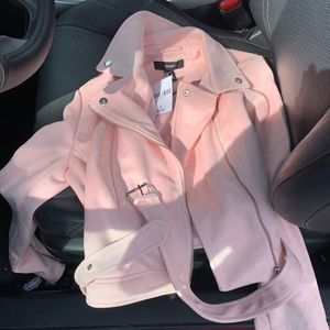 Forever 21 suede sporty Jacket with belt